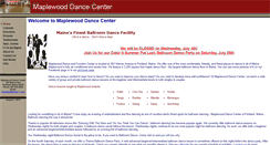 Desktop Screenshot of maplewooddancecenter.com